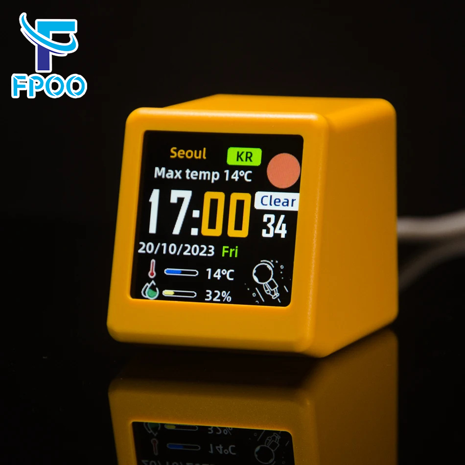Electronics And Gadgets With A - Mini WiFi Digital Weather Station Clock