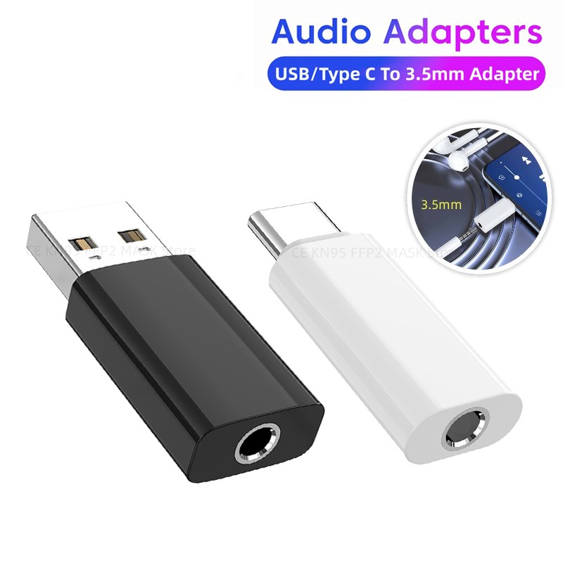 Usb Sound Card External - USB/Type C to 3.5 mm jack