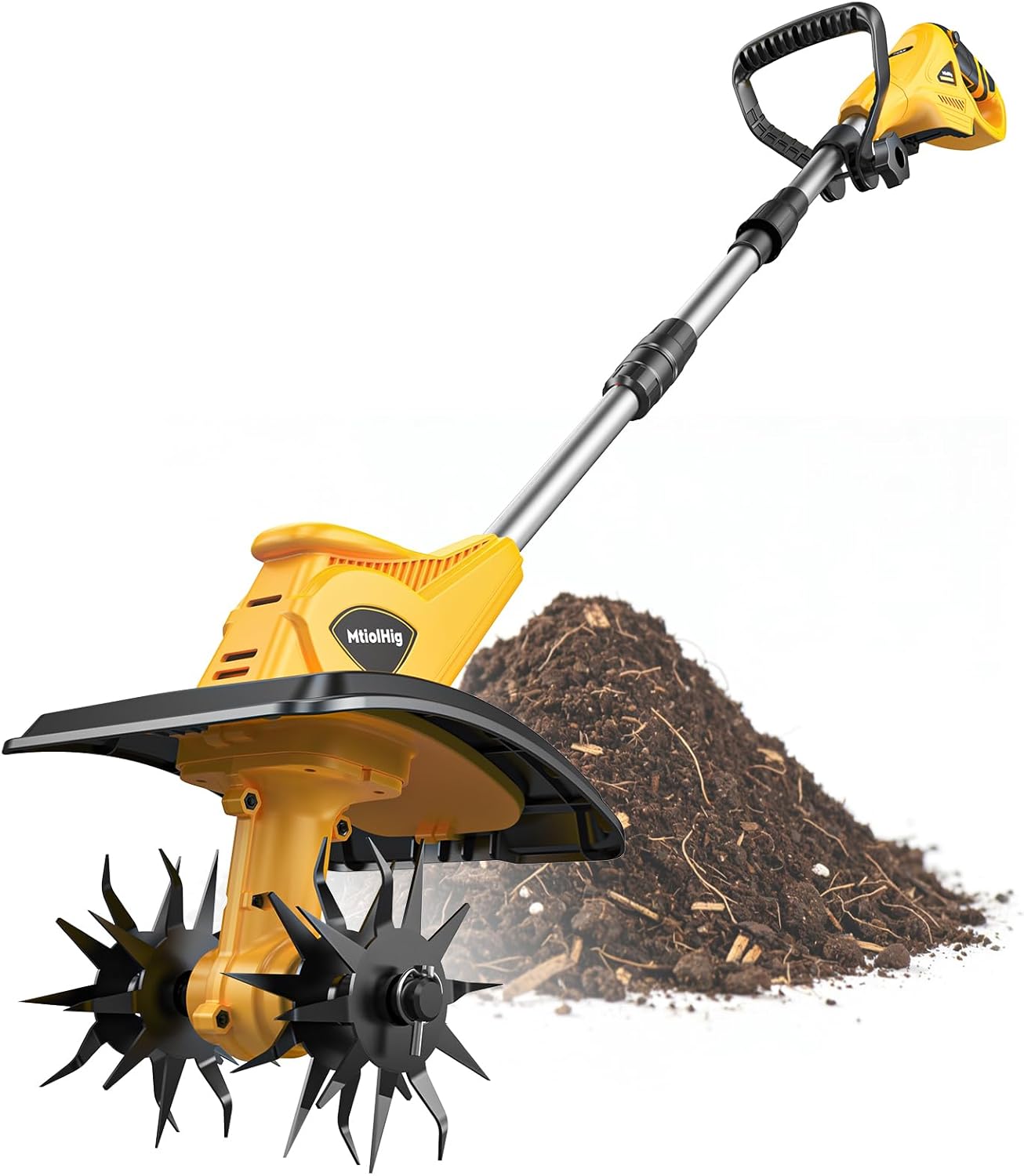 Electro Gadgets - Cordless Tiller Cultivator Compatible with Dewalt