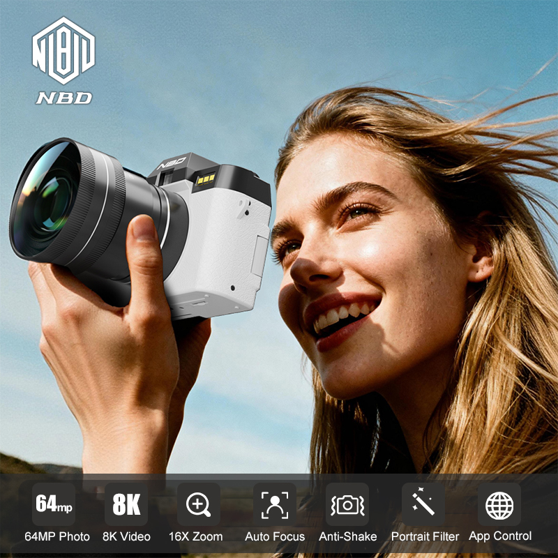 Electronics Gadgets For Home - NBD 8K Vlog Camera 64MP Digital