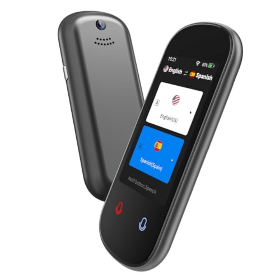 Portable Translator Device - Portable two-way AI voice translator device