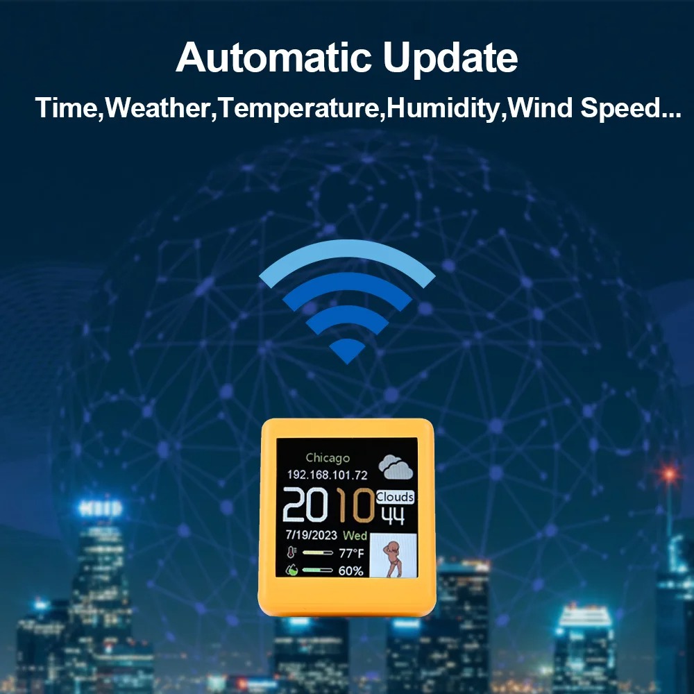 Mini WiFi Digital Weather Stat – Electronics And Gadgets With A recenzja i cena