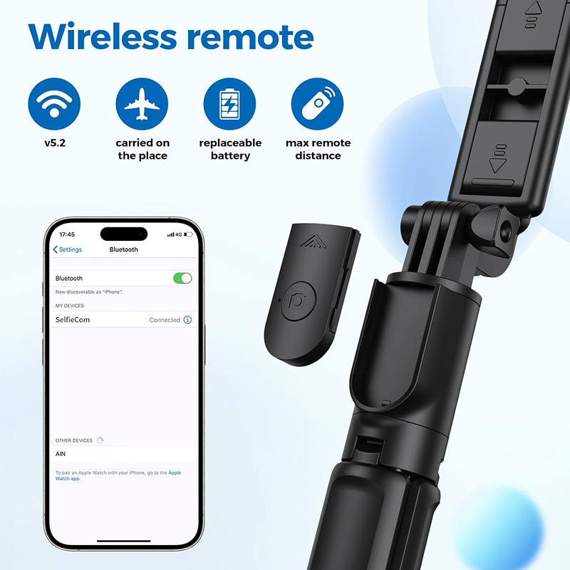Portable Bluetooth Selfie Stic – Auto Tracking Tripod recenzja i cena