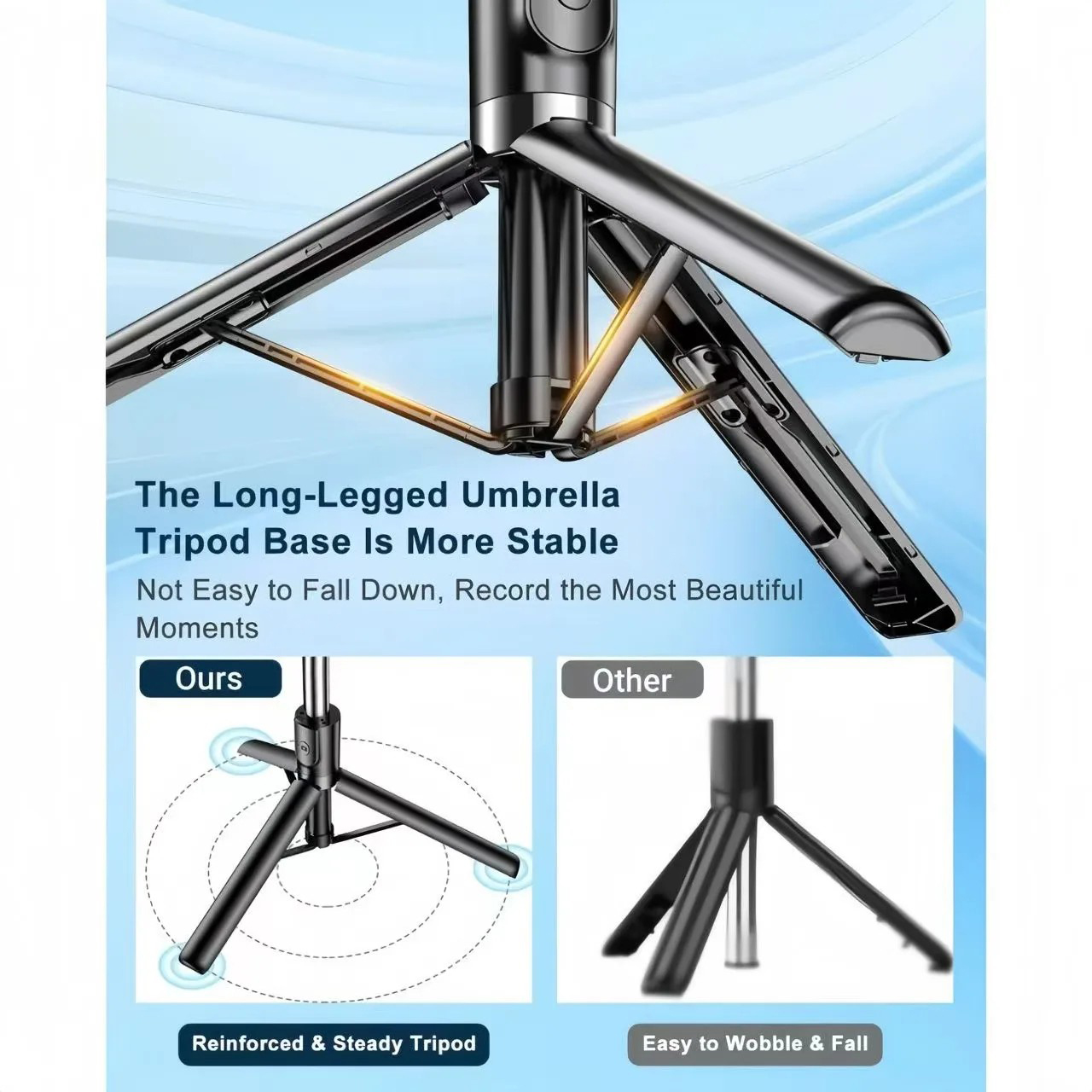 1700mm Selfie Stick Wireless S – Auto Tracking Tripod recenzja i cena