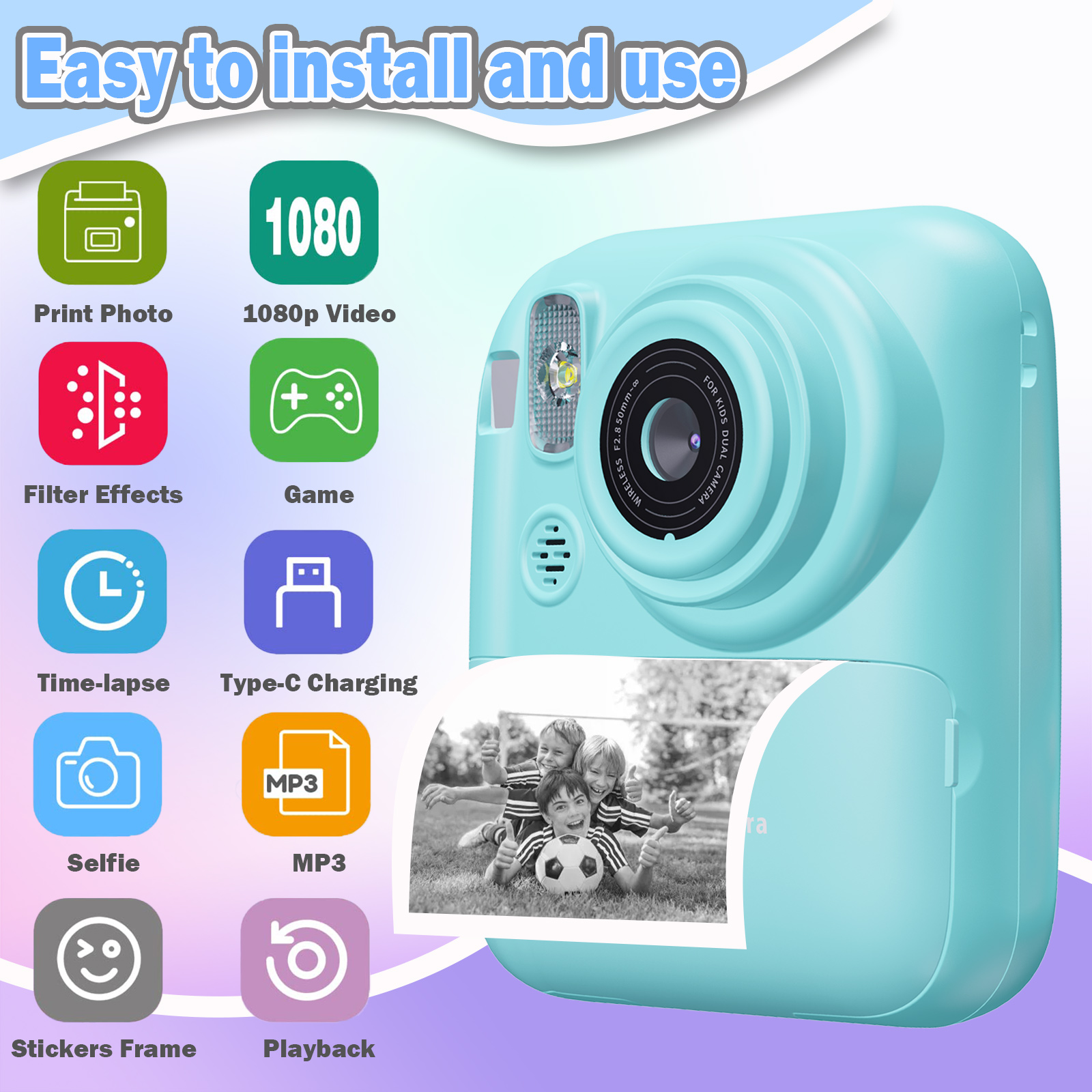 Instant Print Camera Digital C – Electronic Gift recenzja i cena