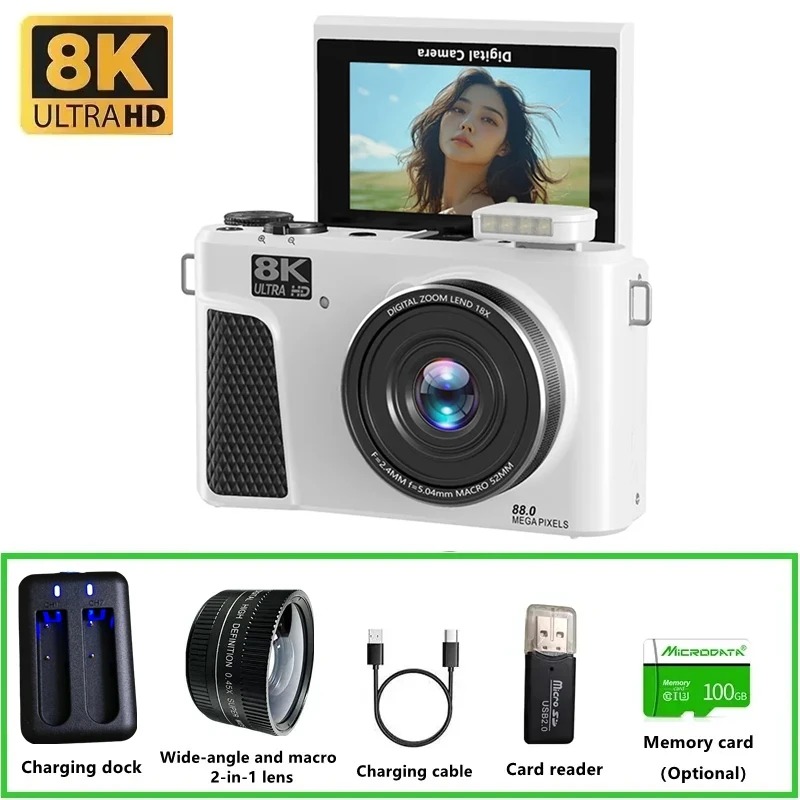 WD300 8K Digital Camera 88MP v – Electronics Gadgets For Home recenzja i cena