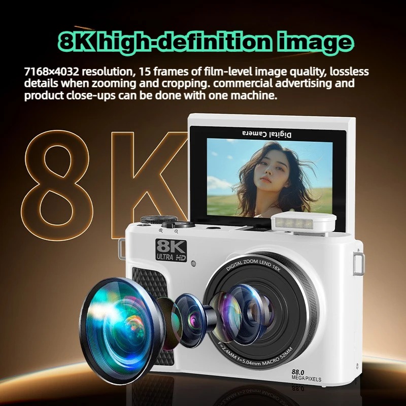 WD300 8K Digital Camera 88MP v – Electronics Gadgets For Home recenzja i cena