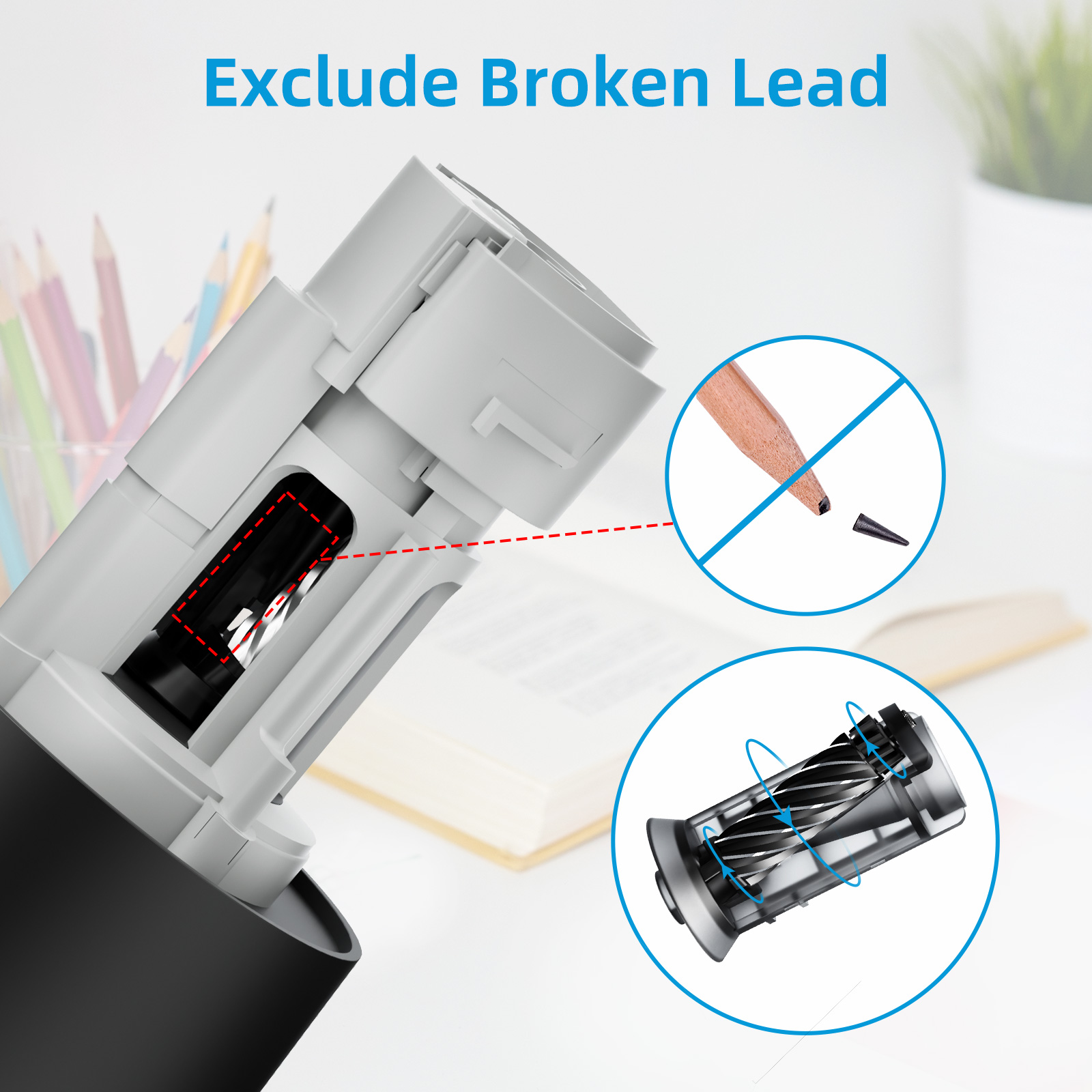 Electric Automatic Pencil Shar – Electronics Gadgets For Home recenzja i cena