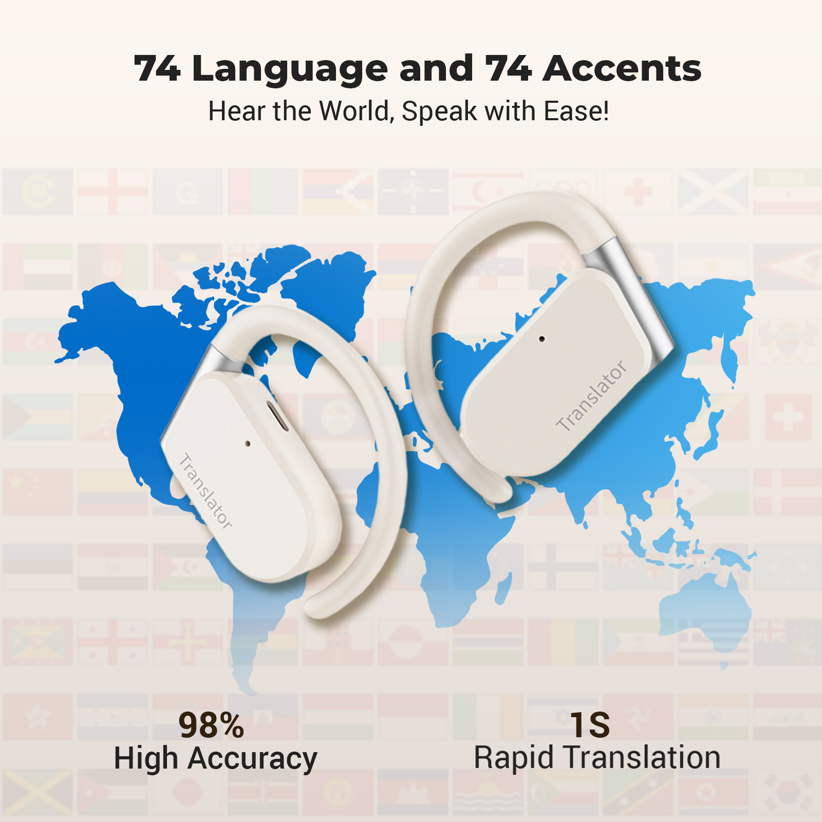 Wooask M9 Translator Earbuds,O – Portable Translator Device recenzja i cena