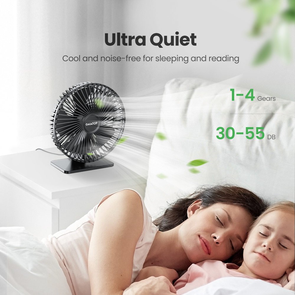 GAIATOP Desk Fan Portable USB  – Electronics Gadgets For Home recenzja i cena