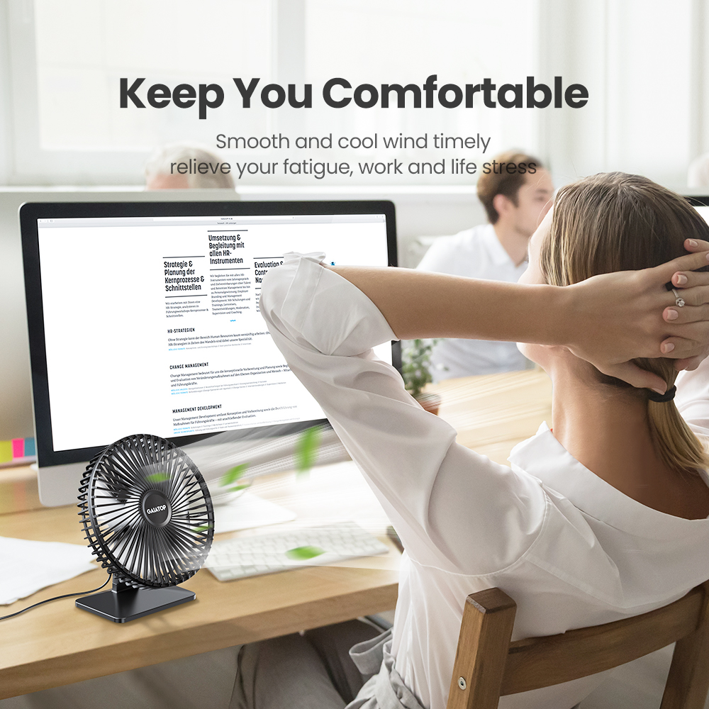 GAIATOP Desk Fan Portable USB  – Electronics Gadgets For Home recenzja i cena