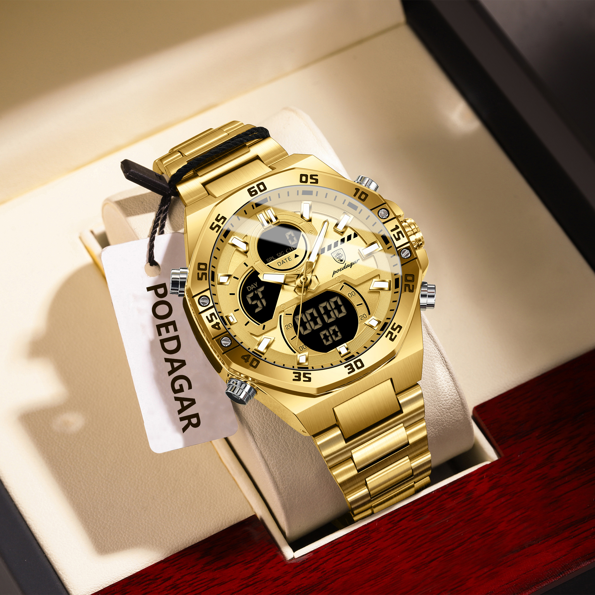 POEDAGAR Sport Men Watch LED W – Electronic Gift recenzja i cena