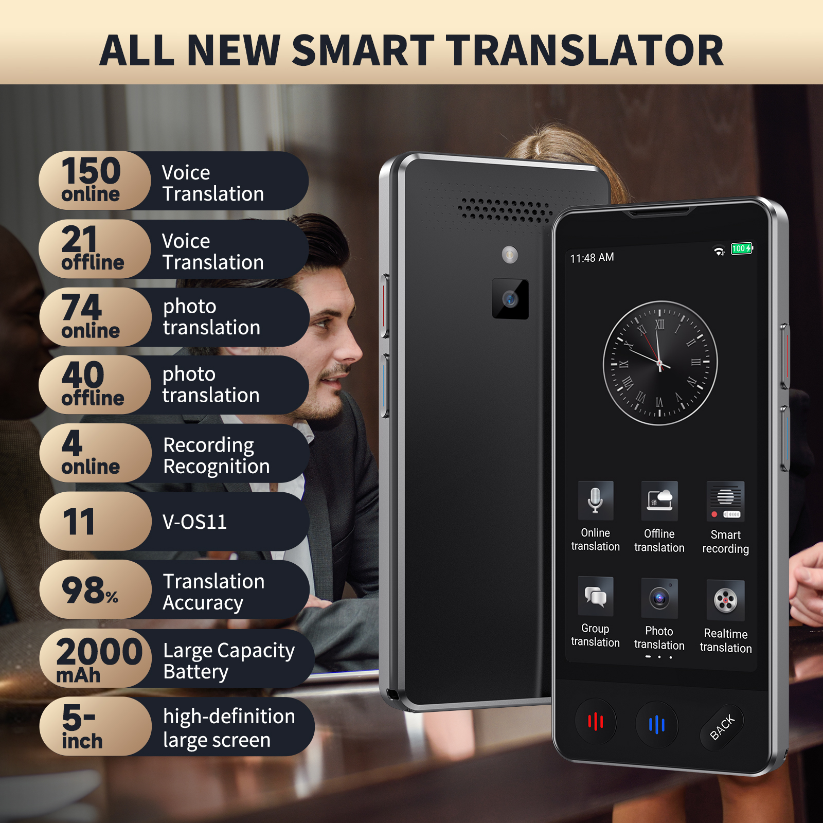 AI Language Translator Device  – Portable Translator Device recenzja i cena