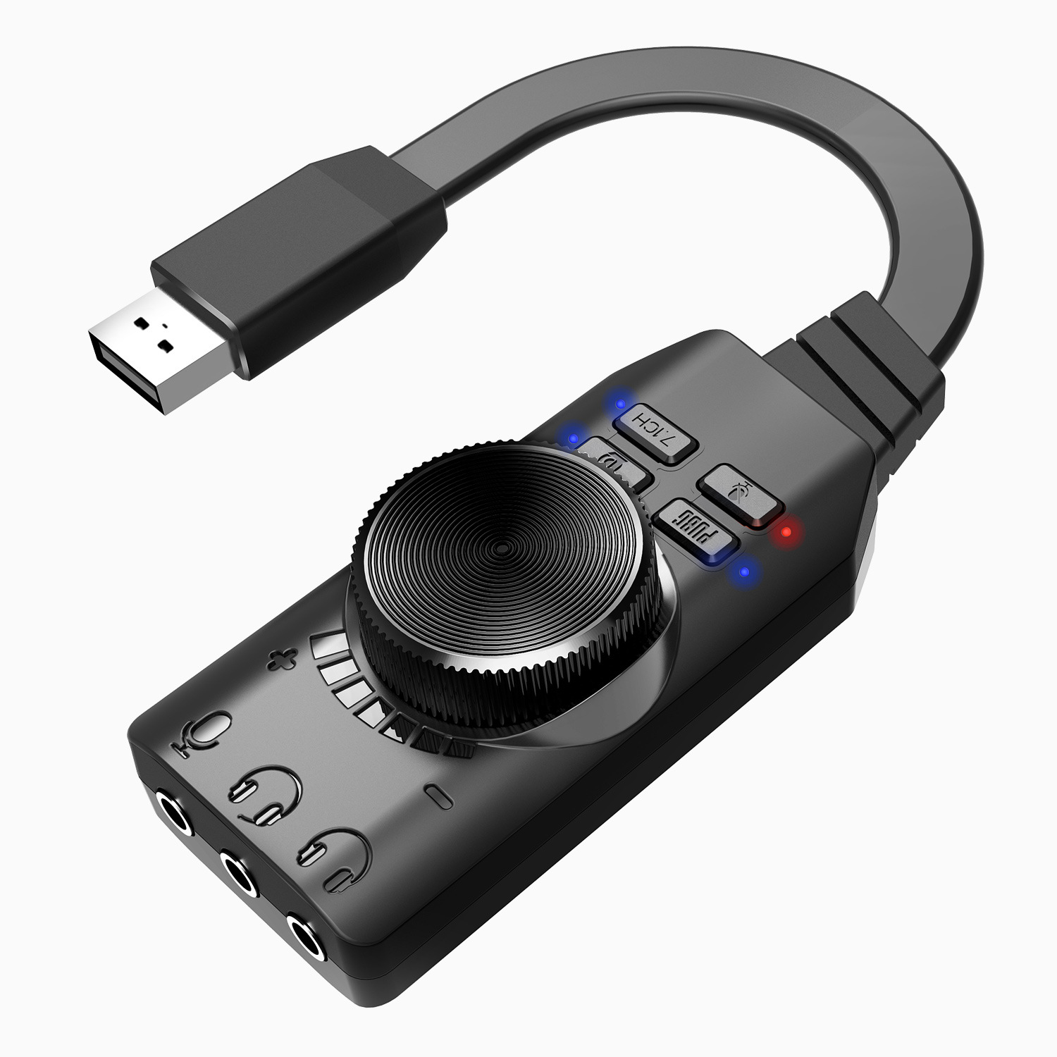 GS3 7.1 Channel Sound Card Con – Usb Sound Card External recenzja i cena