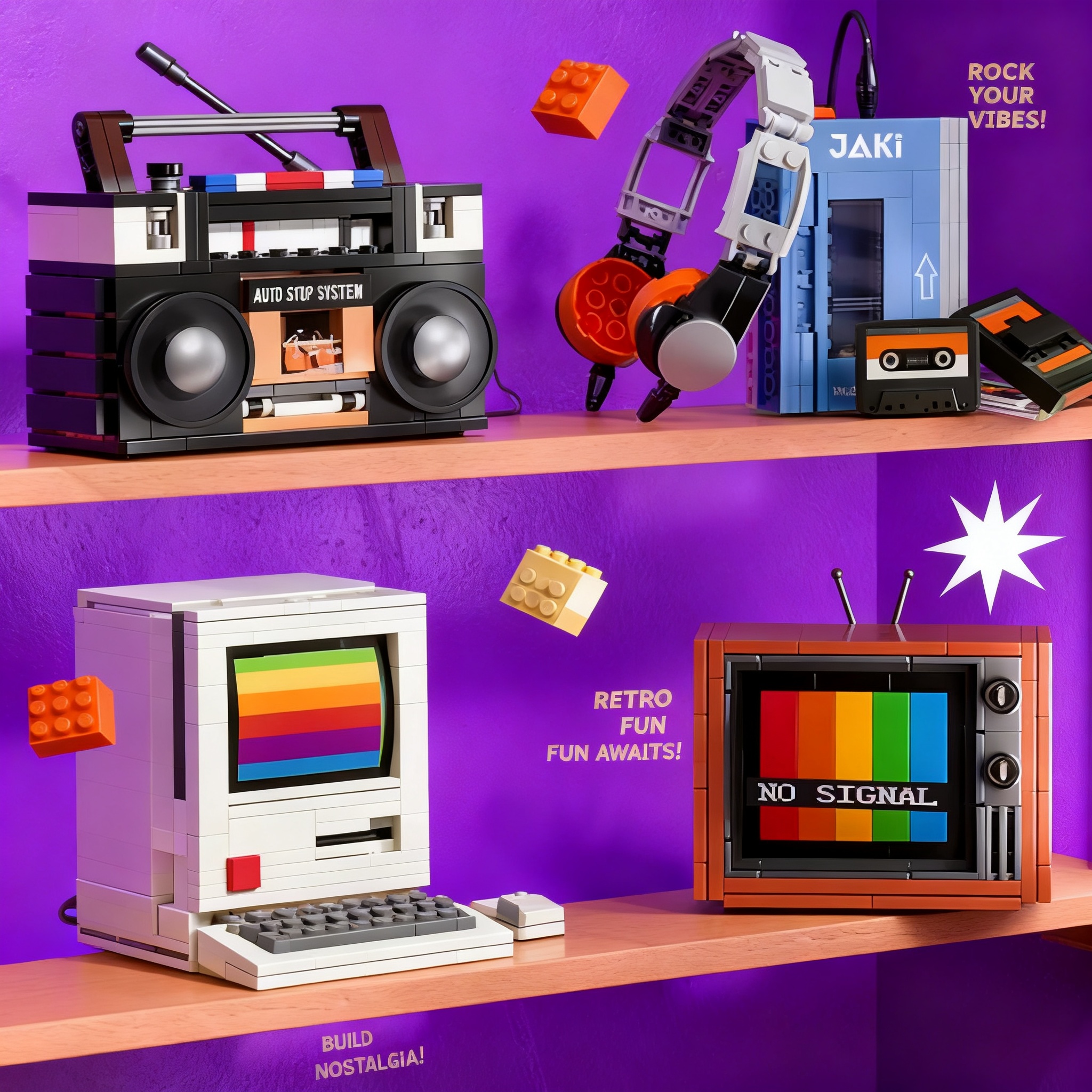 Retro DIY Building Blocks TV R – Electro Gadgets recenzja i cena