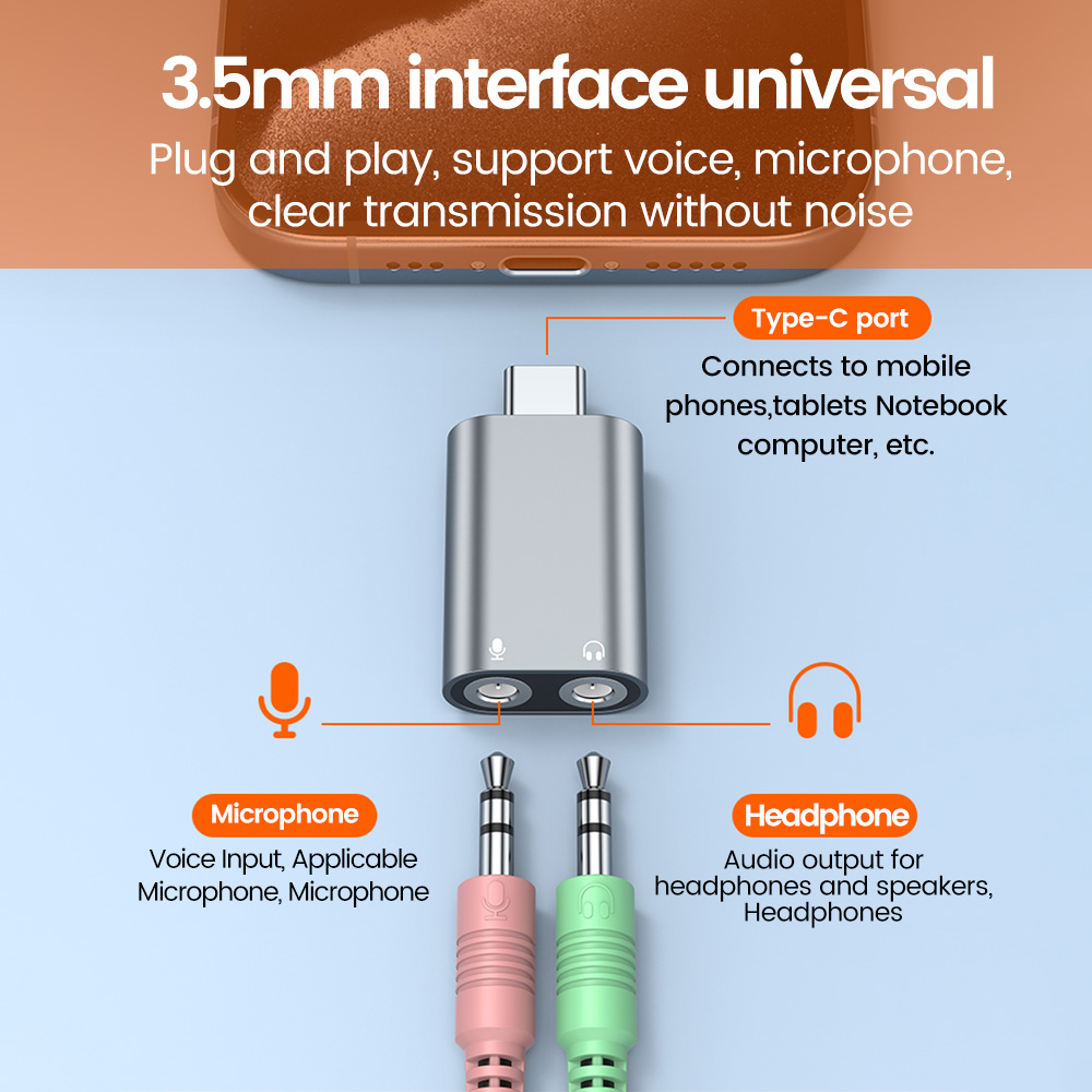 Elough Type C To 3.5mm Externa – Usb Sound Card External recenzja i cena