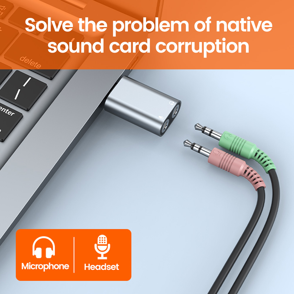Elough Type C To 3.5mm Externa – Usb Sound Card External recenzja i cena