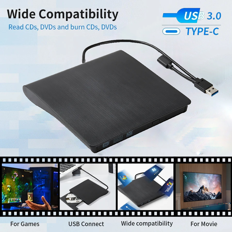 USB 3.0 Type-C DVD Burner 2-in – Usb Sound Card External recenzja i cena