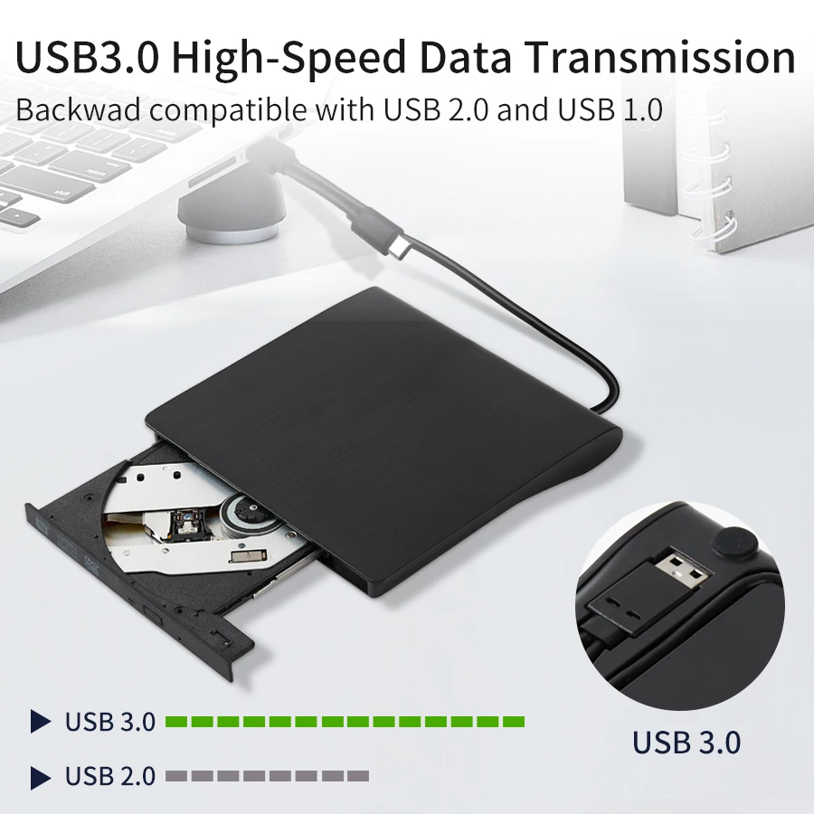 USB 3.0 Type-C DVD Burner 2-in – Usb Sound Card External recenzja i cena