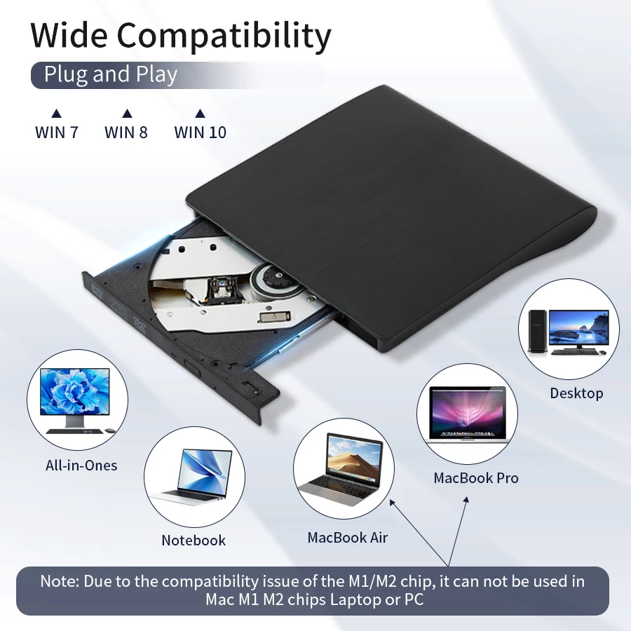 USB 3.0 Type-C DVD Burner 2-in – Usb Sound Card External recenzja i cena