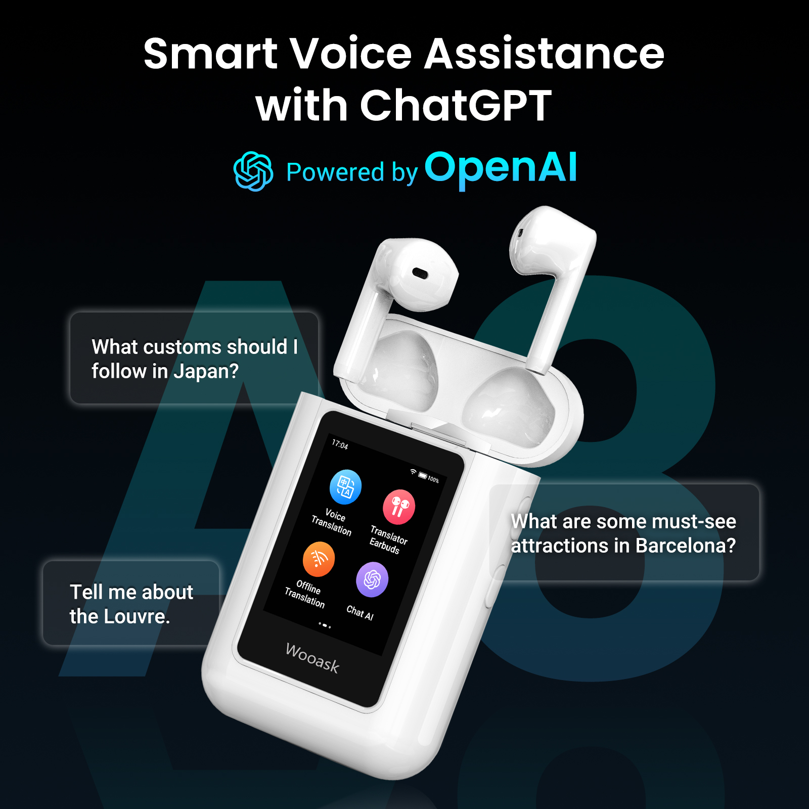 Wooask [A8] Translator Earbuds – Portable Translator Device recenzja i cena