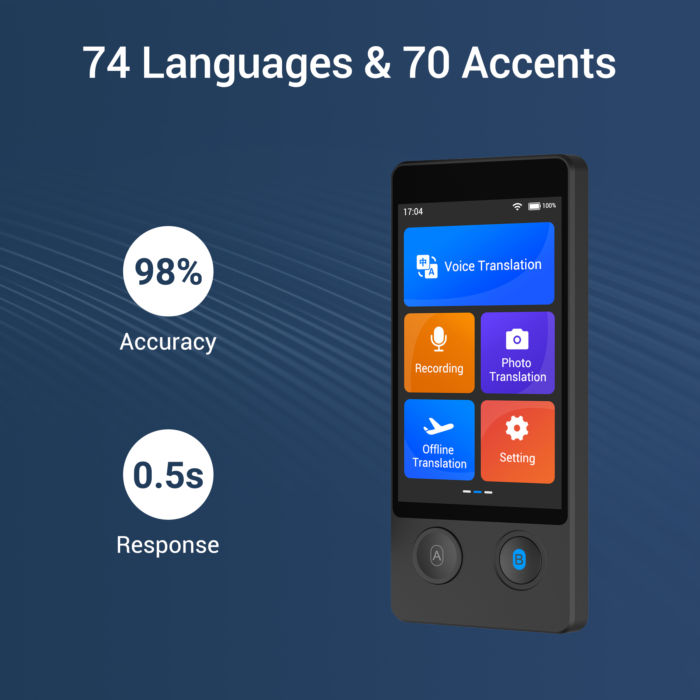 Wooask W12 Language Translator – Portable Translator Device recenzja i cena