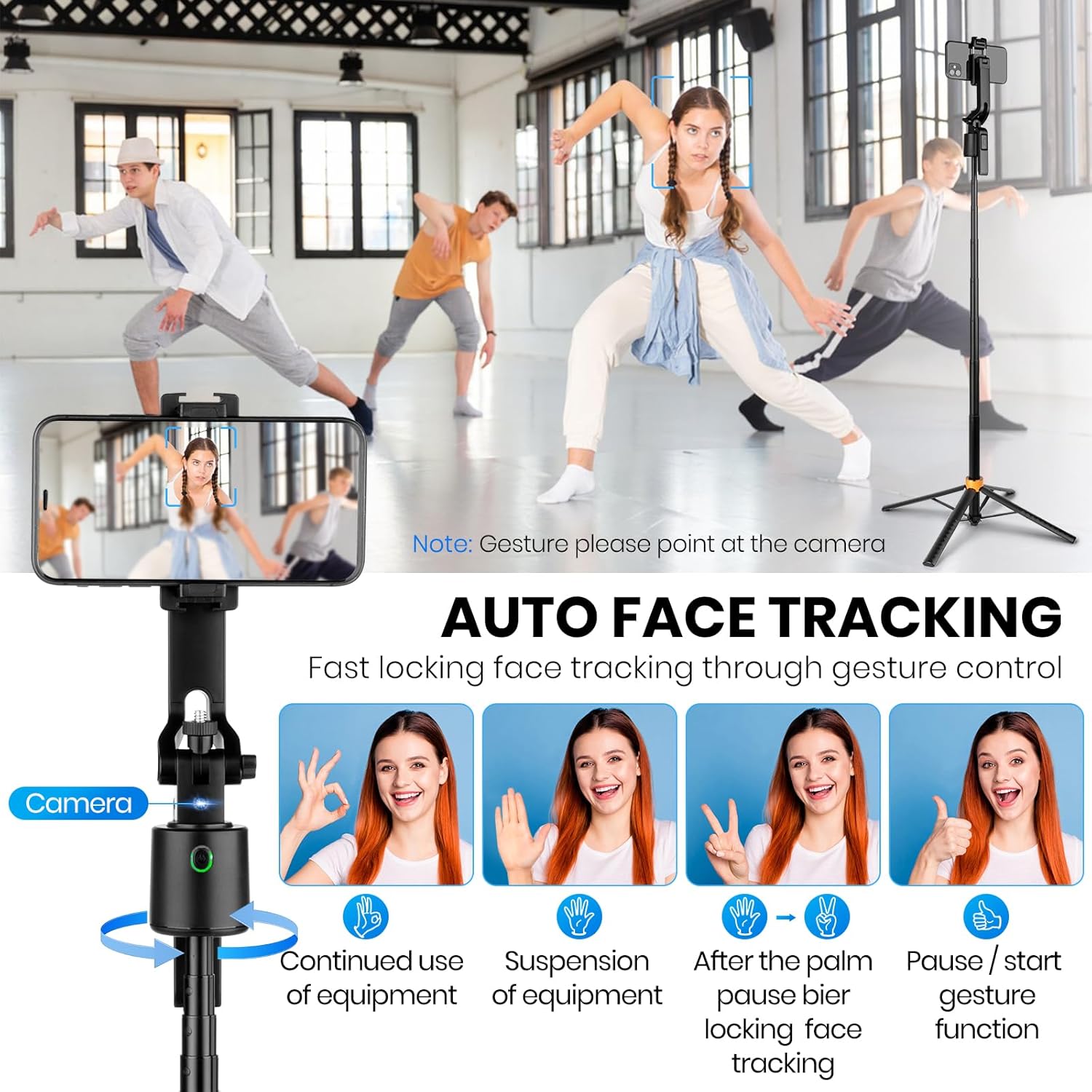 180cm/71in Tall Foldable Tripo – Auto Tracking Tripod recenzja i cena
