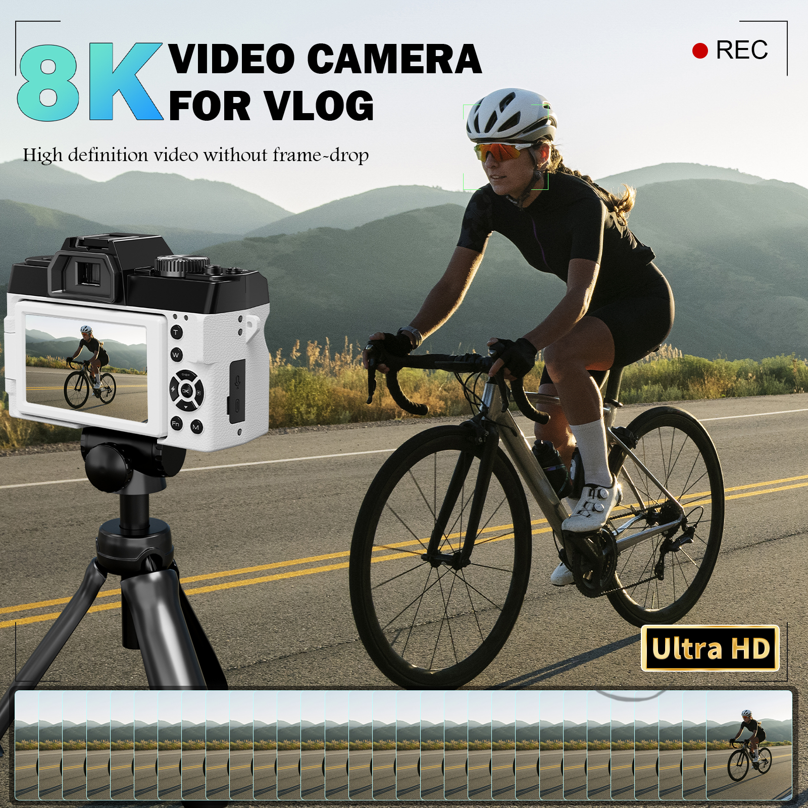 NBD 8K Vlog Camera 64MP Digita – Electronics Gadgets For Home recenzja i cena