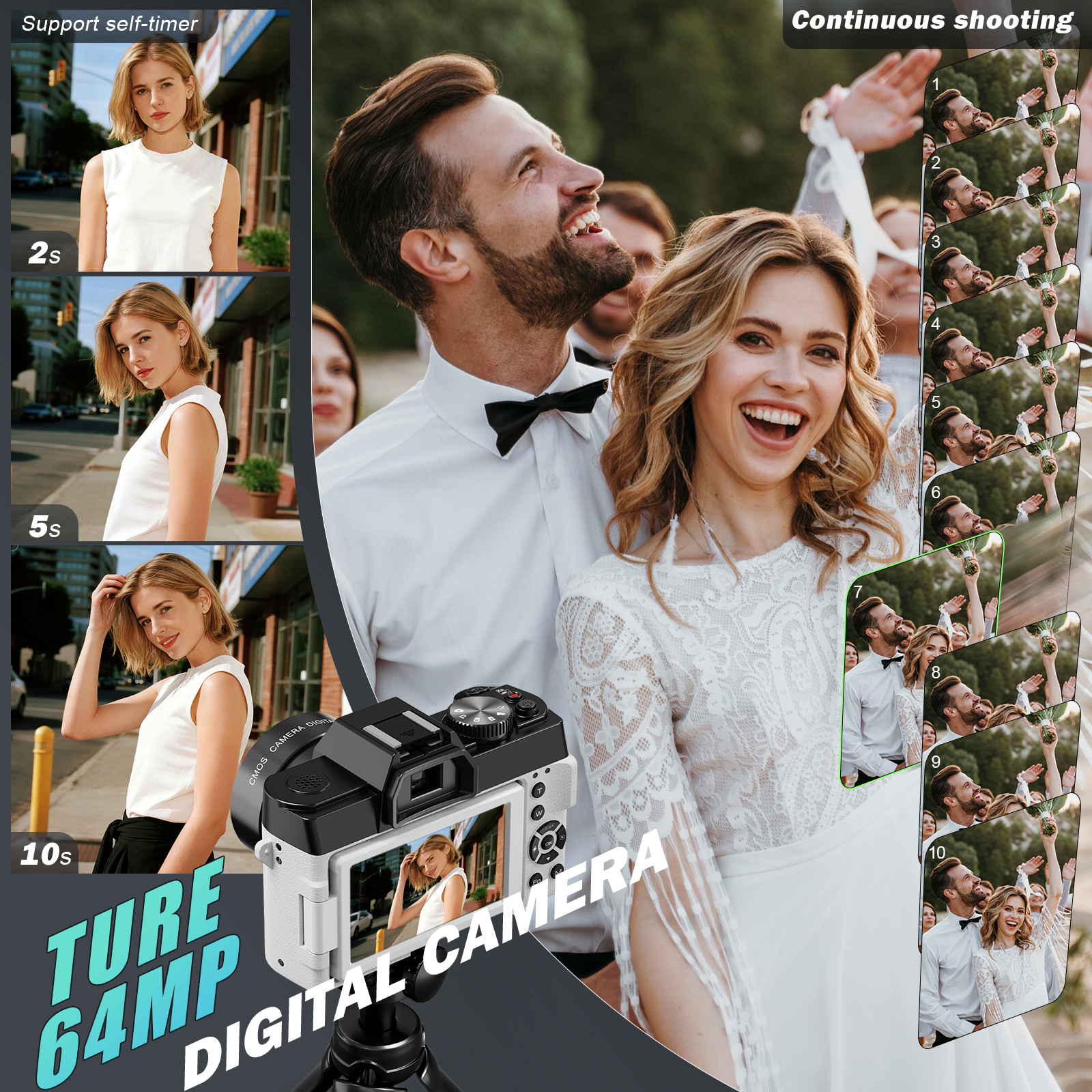 NBD 8K Vlog Camera 64MP Digita – Electronics Gadgets For Home recenzja i cena