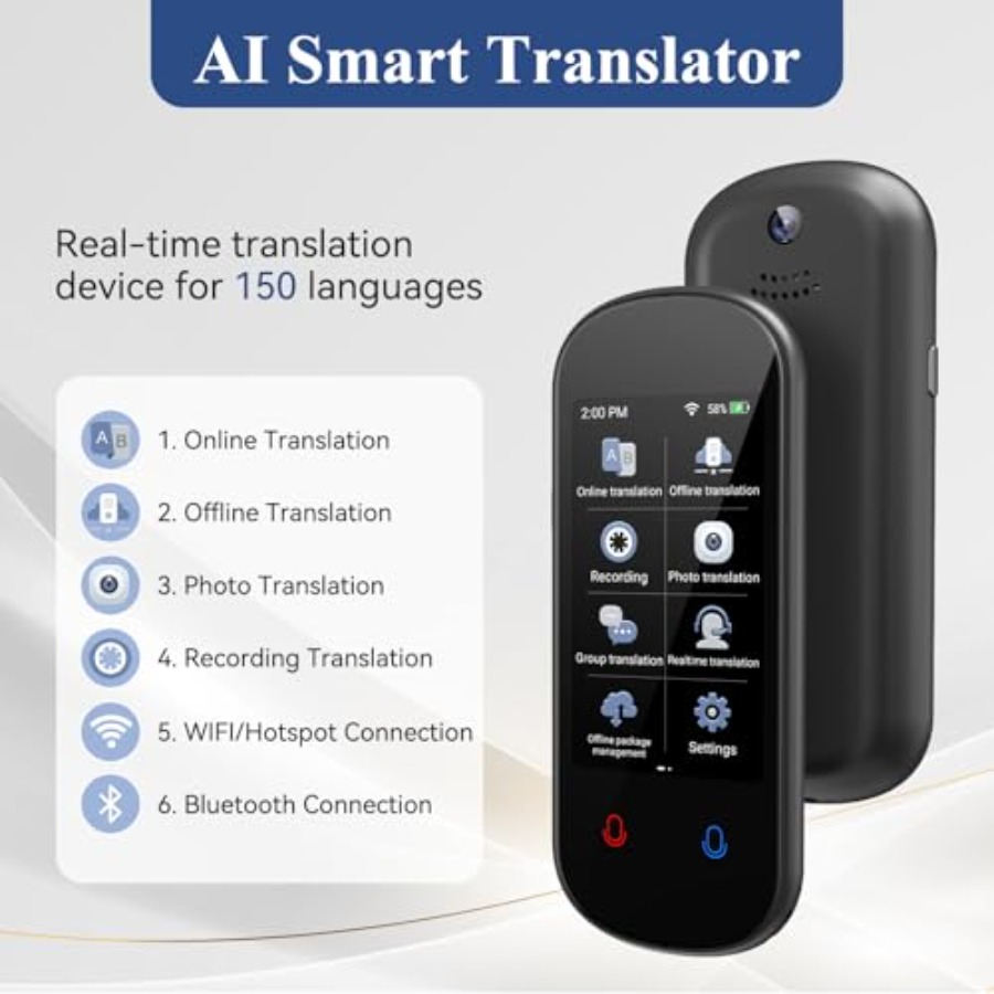 Portable two-way AI voice tran – Portable Translator Device recenzja i cena